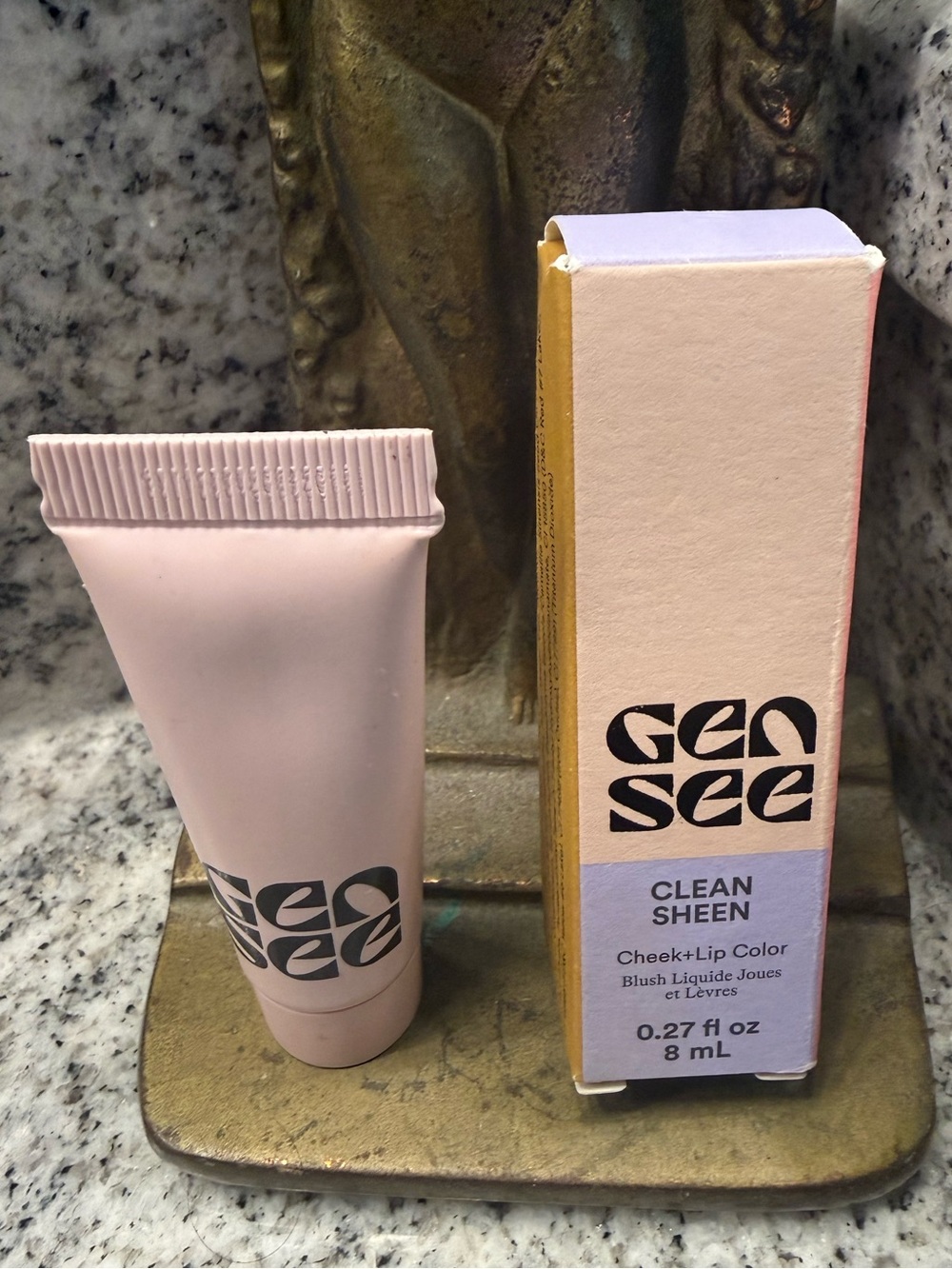 Clean Sheen Cheek + Lip Color by Gen See in shade Apricot- like new